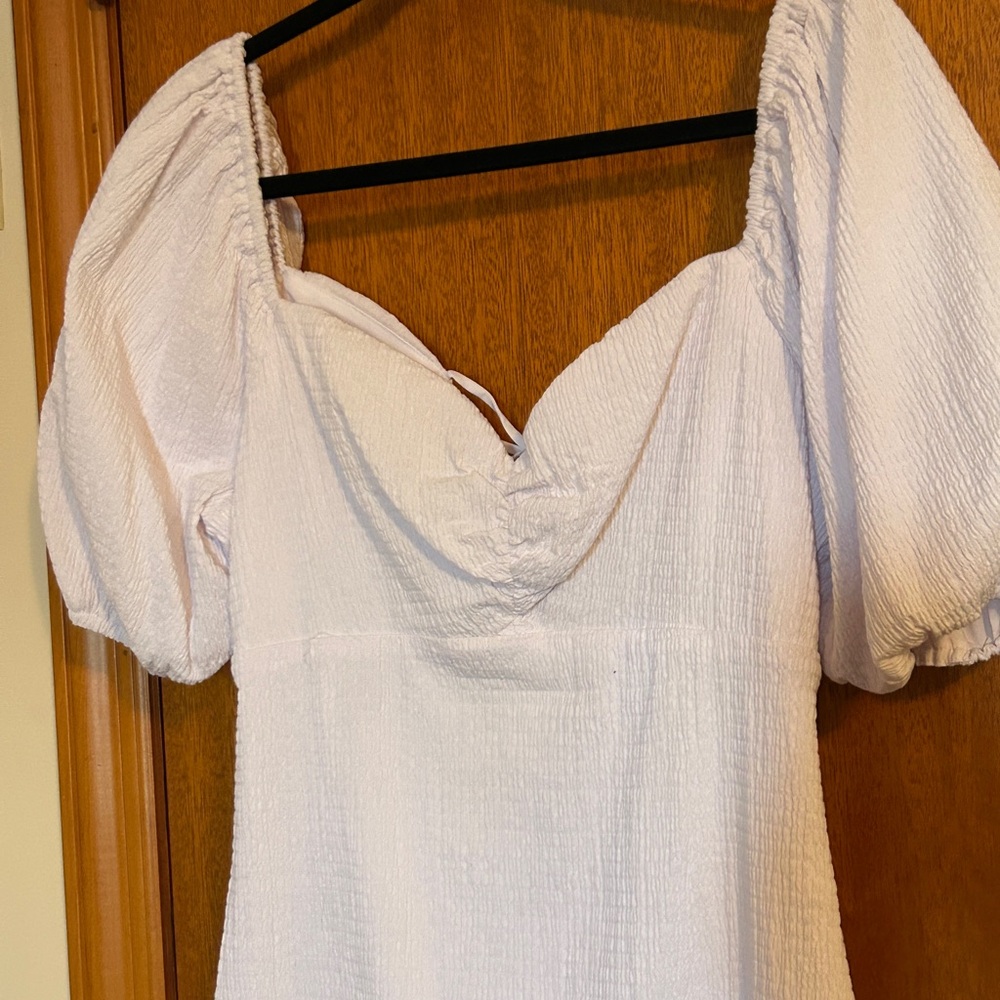 Guess Off-Shoulder White Mini Dress - Picture 4 of 7